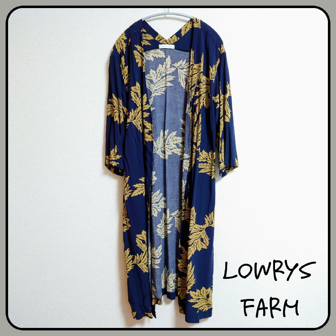 LOWRYS FARM(ローリーズファーム)のLOWRYS FARM★ボタニカル柄ロングカーディガン レディースのトップス(カーディガン)の商品写真