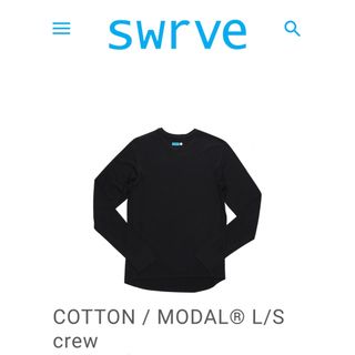 新品 SWRVE L/S CREW NECK S blk ブルーラグ購入(Tシャツ/カットソー(七分/長袖))