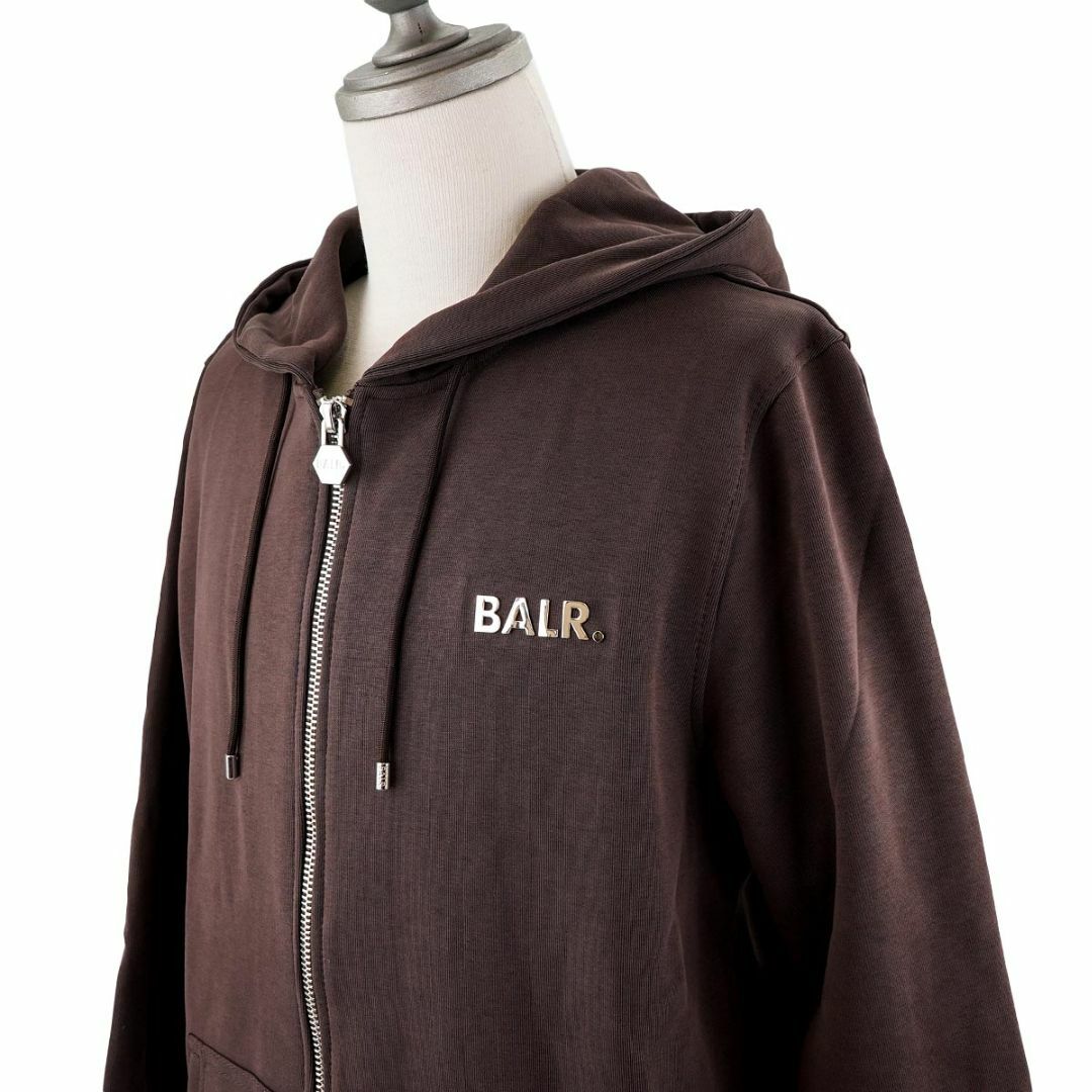 ジップアップフーディー BALR. B1267.1018 ブラウン Mサイズ