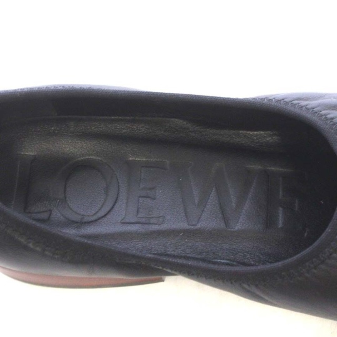 LOEWE(ロエベ)のロエベ バレリーナ スリップオンシューズ バレエシューズ パンプス 37 黒 レディースの靴/シューズ(バレエシューズ)の商品写真