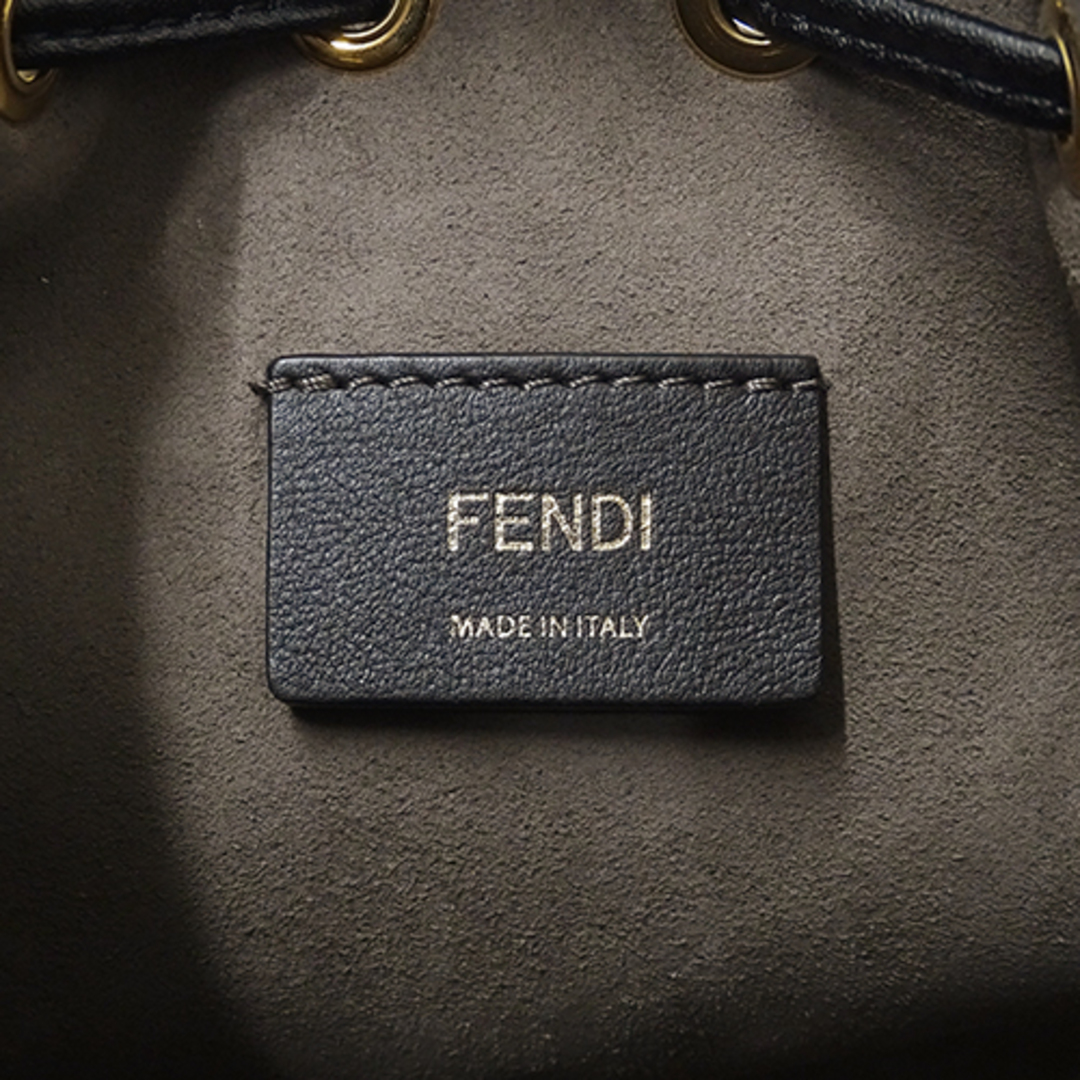 フェンディ FENDI バッグ レディース ブランド ハンドバッグ ショルダーバッグ 2way モン トレゾール ミニバッグ カーフ レザー ブラック 8BS010 黒 コンパクト バケットバッグ 巾着型 おしゃれ 大人 おでかけ