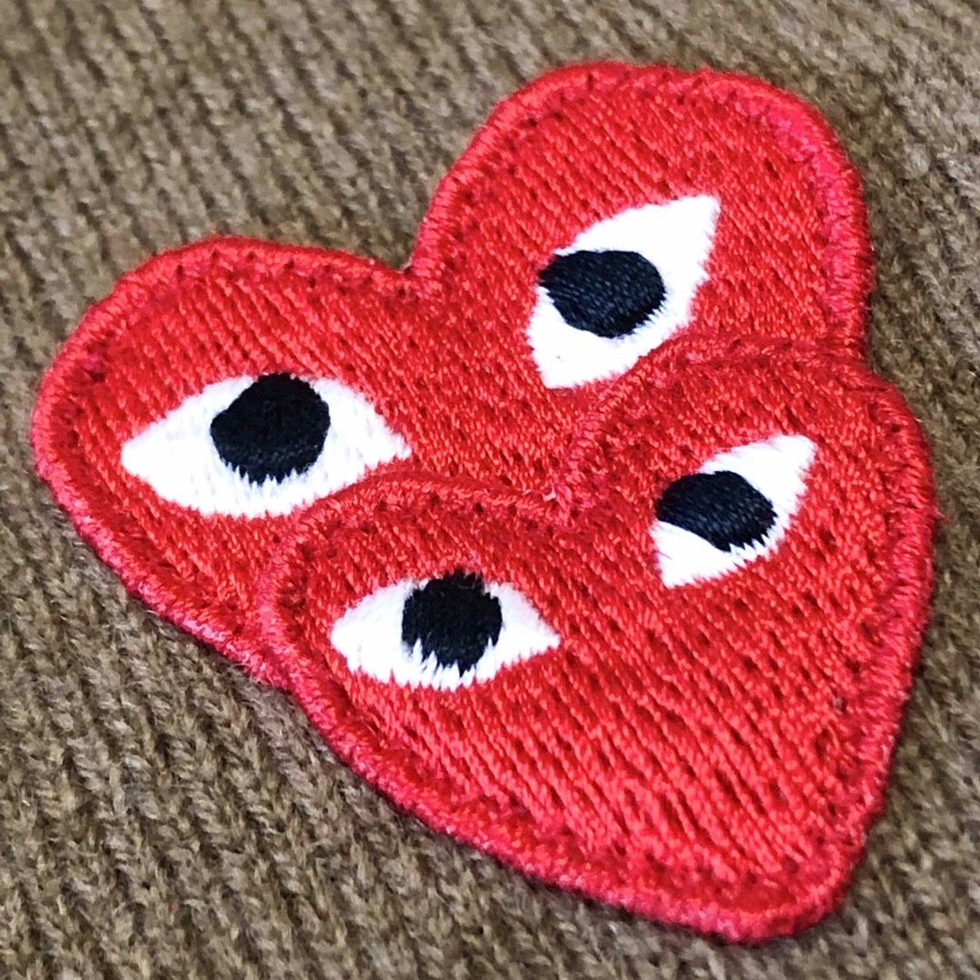 PLAY COMME des GARCONS ハート刺繍入り カーディガン 美品