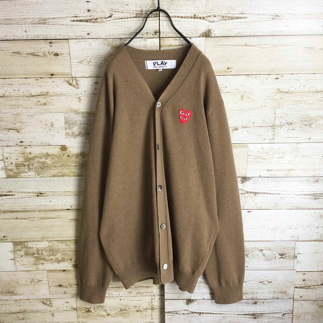 PLAY COMME des GARCONS ハート刺繍入り カーディガン 美品