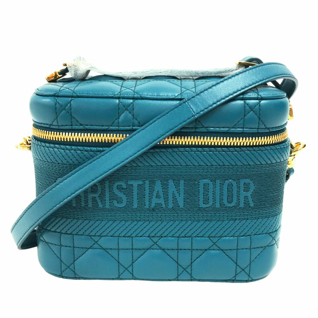 クリスチャン・ディオール Christian Dior ディオールトラベル スモールヴァニティ S5488UNTR ブルー ラムスキン レディース ショルダーバッグ