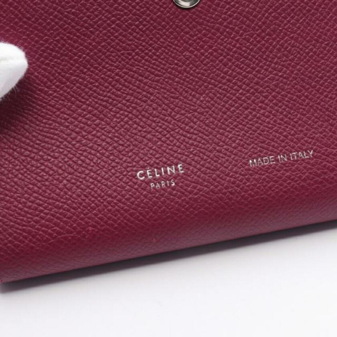 celine(セリーヌ)のMedium Strap Wallet ミディアム ストラップ ウォレット 二つ折り財布 レザー ピンクパープル レディースのファッション小物(財布)の商品写真