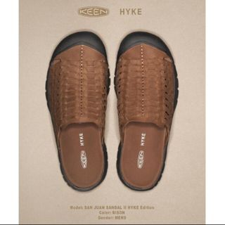 ハイク(HYKE)のHYKE × KEEN サンダル Mens 26.0 新品未使用(サンダル)