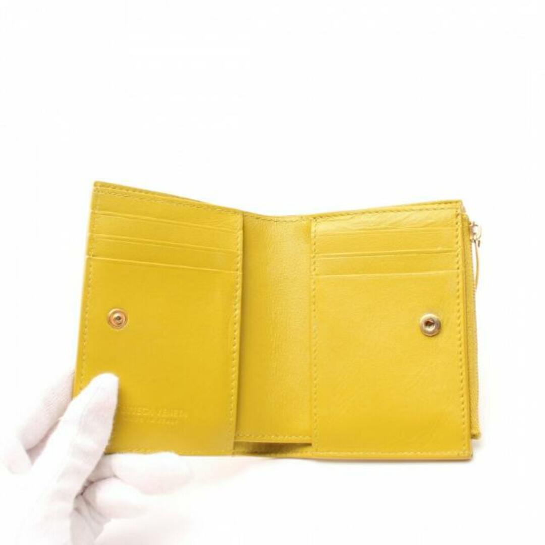 マキシイントレチャート 二つ折り財布 レザー イエロー マキシイントレチャート 二つ折り財布 レザー イエロー