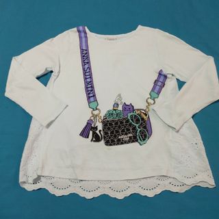 アナスイミニ(ANNA SUI mini)のアナスイミニ リアルポシェット柄可愛いレース長袖カットソー(Tシャツ/カットソー)