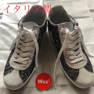 【未使用】WOZ? ☆スエードグリッター☆インヒールスニーカー☆24.5cm相当(スニーカー)