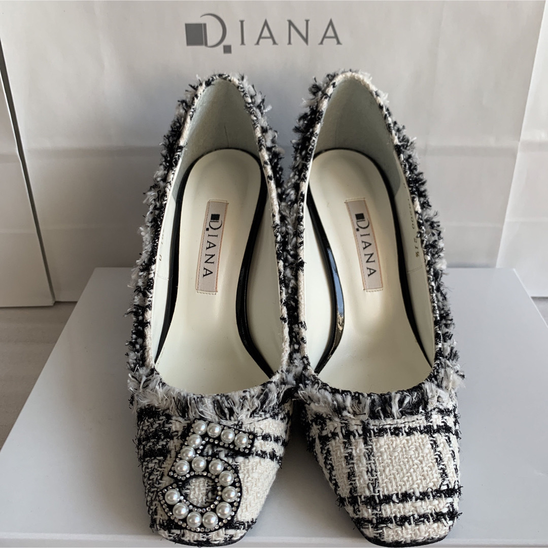 DIANA(ダイアナ)の今季即完【ダイアナ】ツイードパンプス レディースの靴/シューズ(ハイヒール/パンプス)の商品写真