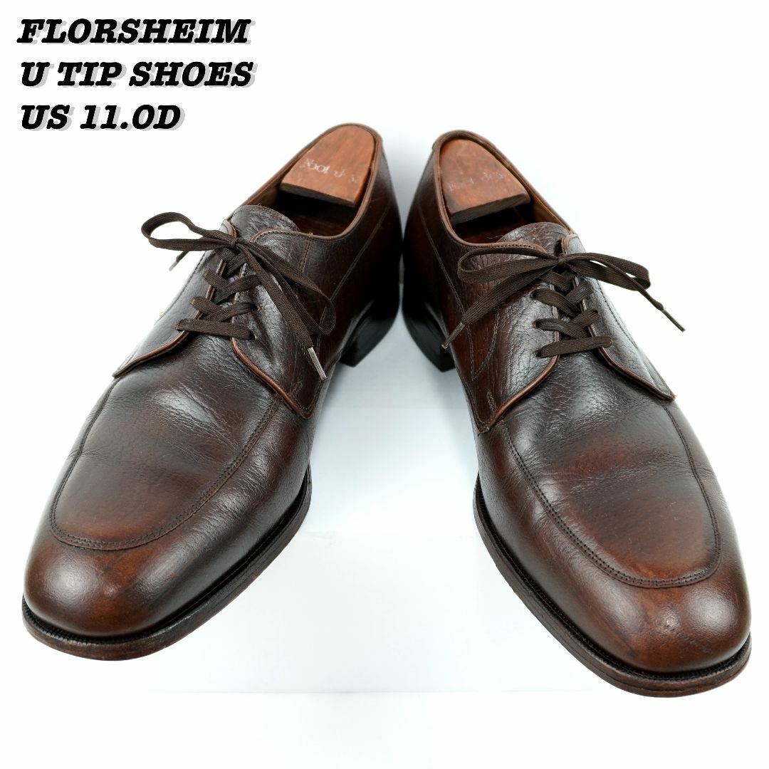 FLORSHEIM U TIP SHOES 1986s US11.0D