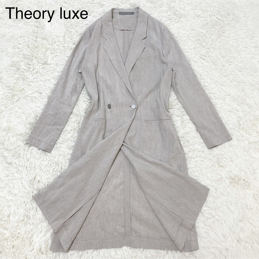 Theory luxe(セオリーリュクス)のtheory luxe【美品】ロングコート 羽織りM位 ロングカーディガン レディースのジャケット/アウター(ロングコート)の商品写真