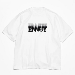 ENNOY Ringer tee White × Navy M