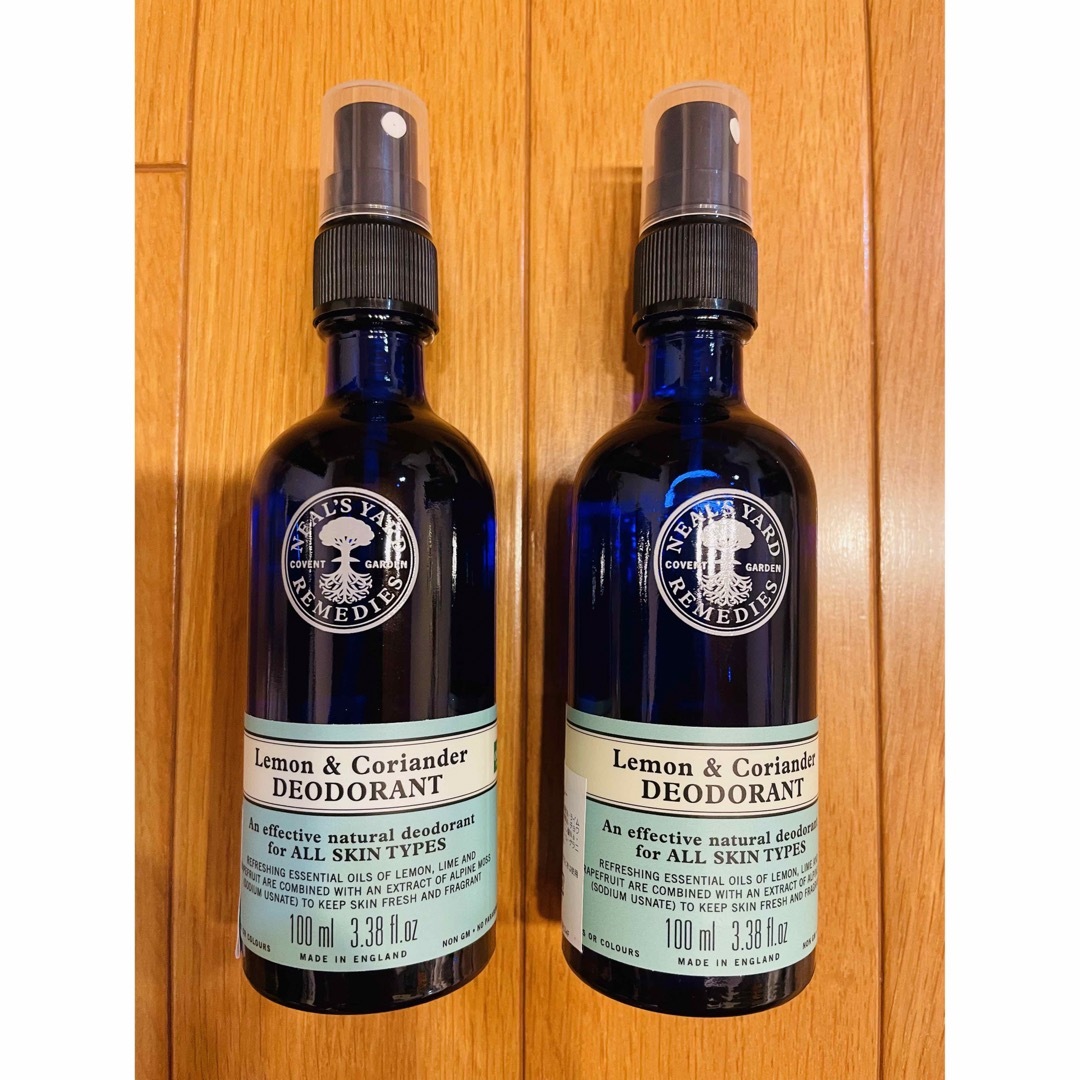 NEAL'S YARD(ニールズヤード)の★ニールズヤード レモン&コリアンダー スプレー100ml 2本★ コスメ/美容のボディケア(制汗/デオドラント剤)の商品写真