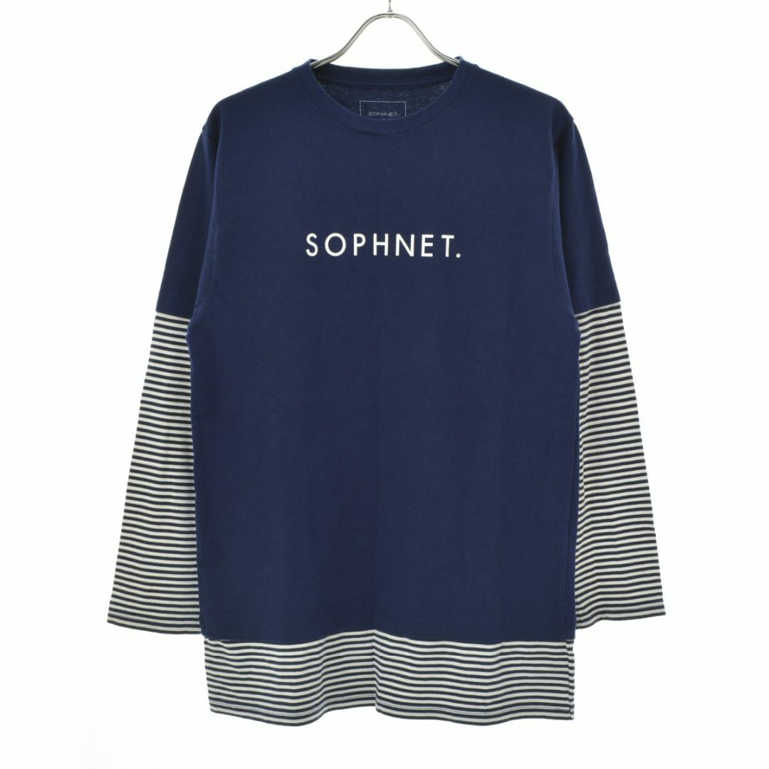 SOPHNET.(ソフネット)の【SOPHNET.】ボーダーレイヤード長袖Tシャツ メンズのトップス(Tシャツ/カットソー(半袖/袖なし))の商品写真