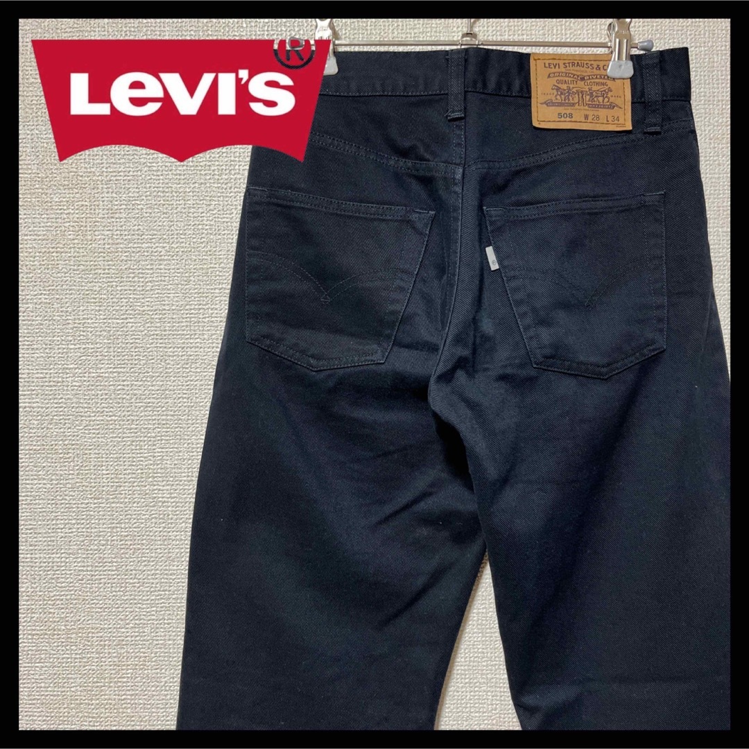 Levi's - 【美品】Levi's リーバイス 508 ブラックデニム W28 L34の ...