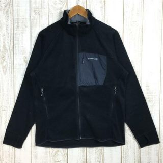 モンベル(mont bell)のMENs L  モンベル クリマプラス 100 ジャケット フリース MONTBELL 1106438 ブラック系(その他)