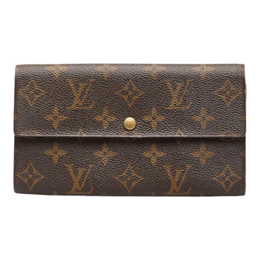 ルイ ヴィトン モノグラム ポシェット ポルト モネ クレディ 長財布 M61725 PVC レディース LOUIS VUITTON 【1-0116226】