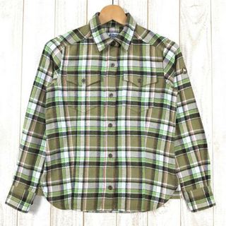 マーモット(MARMOT)のWOMENs S  マーモット ロッド ロングスリーブ シャツ Rod L/S Shirt フランネルシャツ ネルシャツ 速乾 MARMOT MJS-F2568W グリーン系(その他)