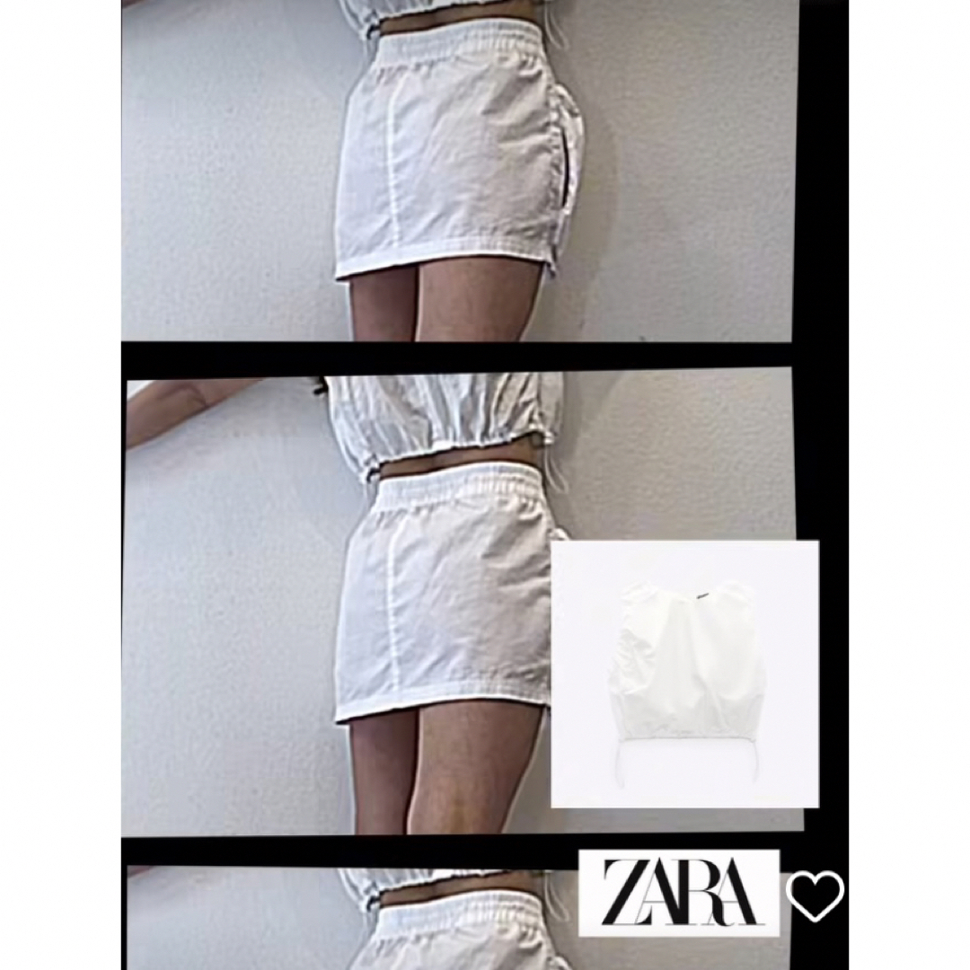 専用 zara white mini cargo skirt xs レディースのスカート(ミニスカート)の商品写真