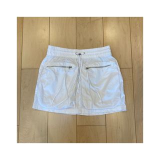 専用 zara white mini cargo skirt xs(ミニスカート)