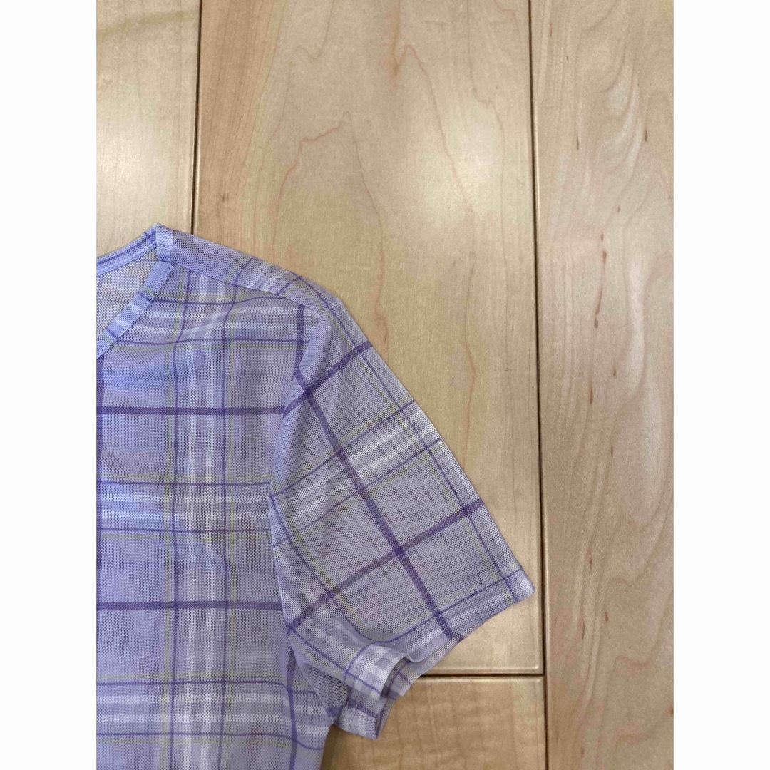 vintage h&m sheer check top レディースのトップス(カットソー(半袖/袖なし))の商品写真