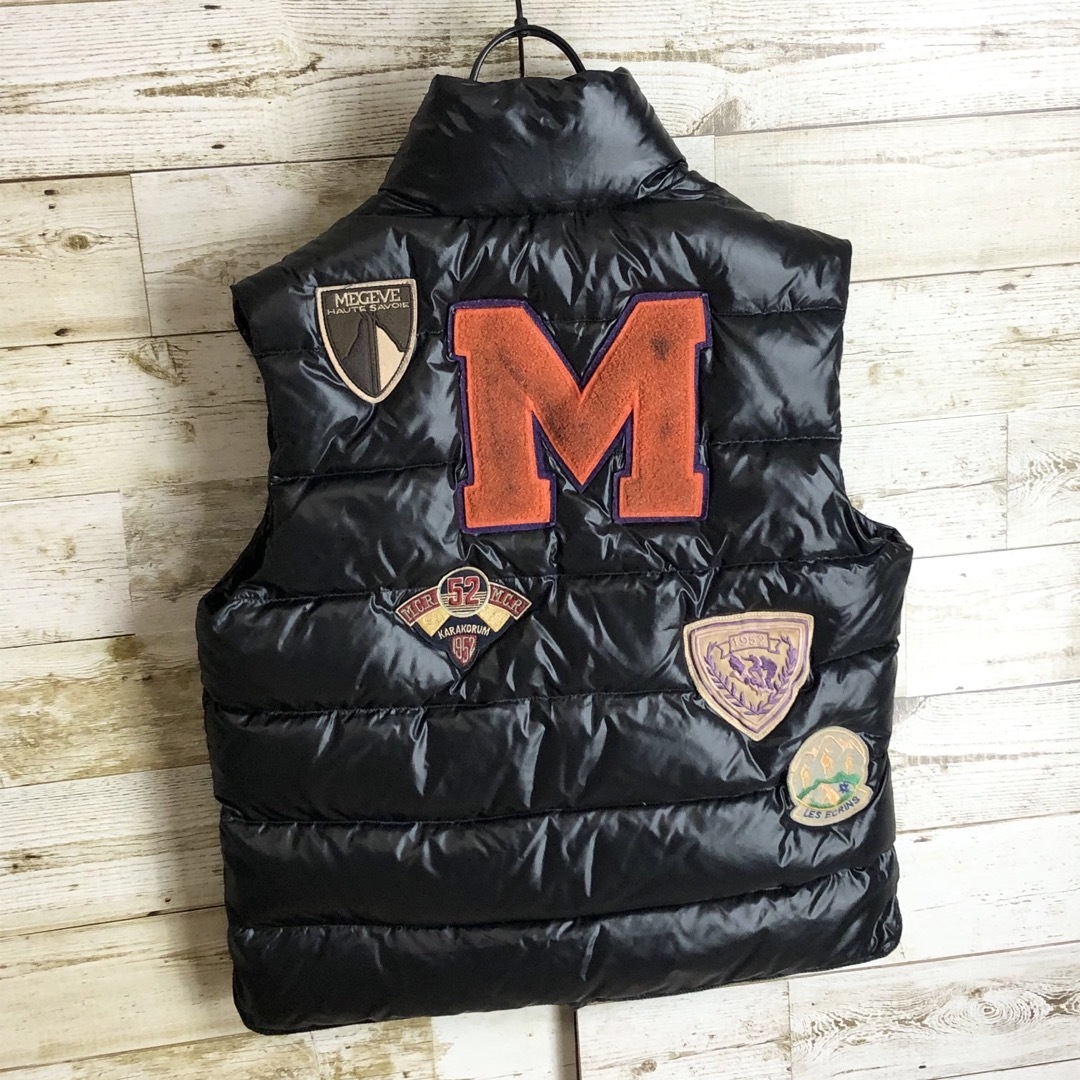 MONCLER - 即完売 MONCLER モンクレール ダウンベスト ビック刺繍 ロゴ