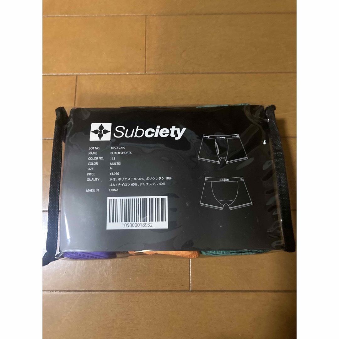 Subciety(サブサエティ)のSubciety/(M）BOXER SHORTS  ボクサーパンツ　MULTI3 メンズのアンダーウェア(ボクサーパンツ)の商品写真