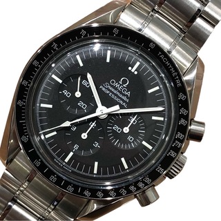 オメガ(OMEGA)の　オメガ OMEGA スピードマスター ムーンウォッチ プロフェッショナル アポロ11号30周年記念モデル 3560.50.00 ブラック ステンレススチール SS 手巻き メンズ 腕時計(その他)