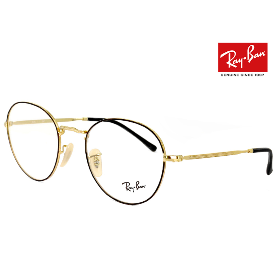 ファッション小物【新品】 レイバン メガネ rb3582v 2946 Ray-Ban 眼鏡  Round Metal ラウンド メタル ボストン型 丸眼鏡 丸メガネ