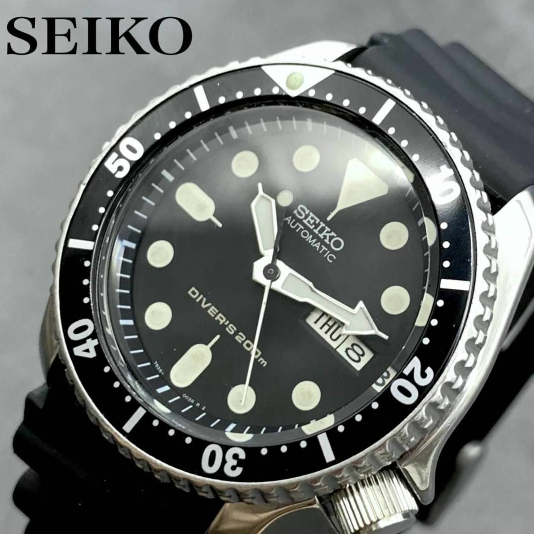 美品 セイコー/SEIKO ダイバー メンズ腕時計 ブラックボーイ 廃盤