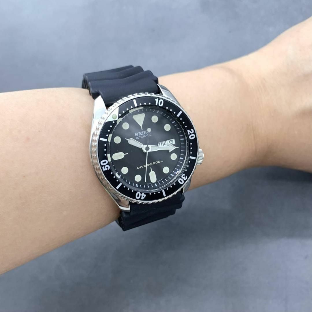 美品 SEIKO SKX007K 7S26 ブラックボーイ セイコー