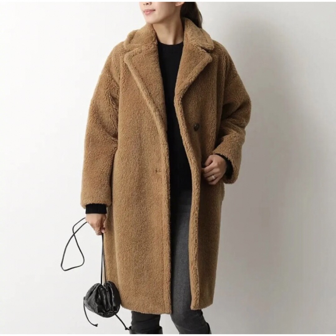 Weekend Max Mara(ウィークエンドマックスマーラ)の❤️美品❤️Max Mara WEEKEND❤️ボアコート◆国内正規品 レディースのジャケット/アウター(ロングコート)の商品写真