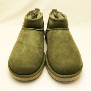 新品 UGG レディースブーツ クラシック ウルトラミニ オリーブ 23.0cm