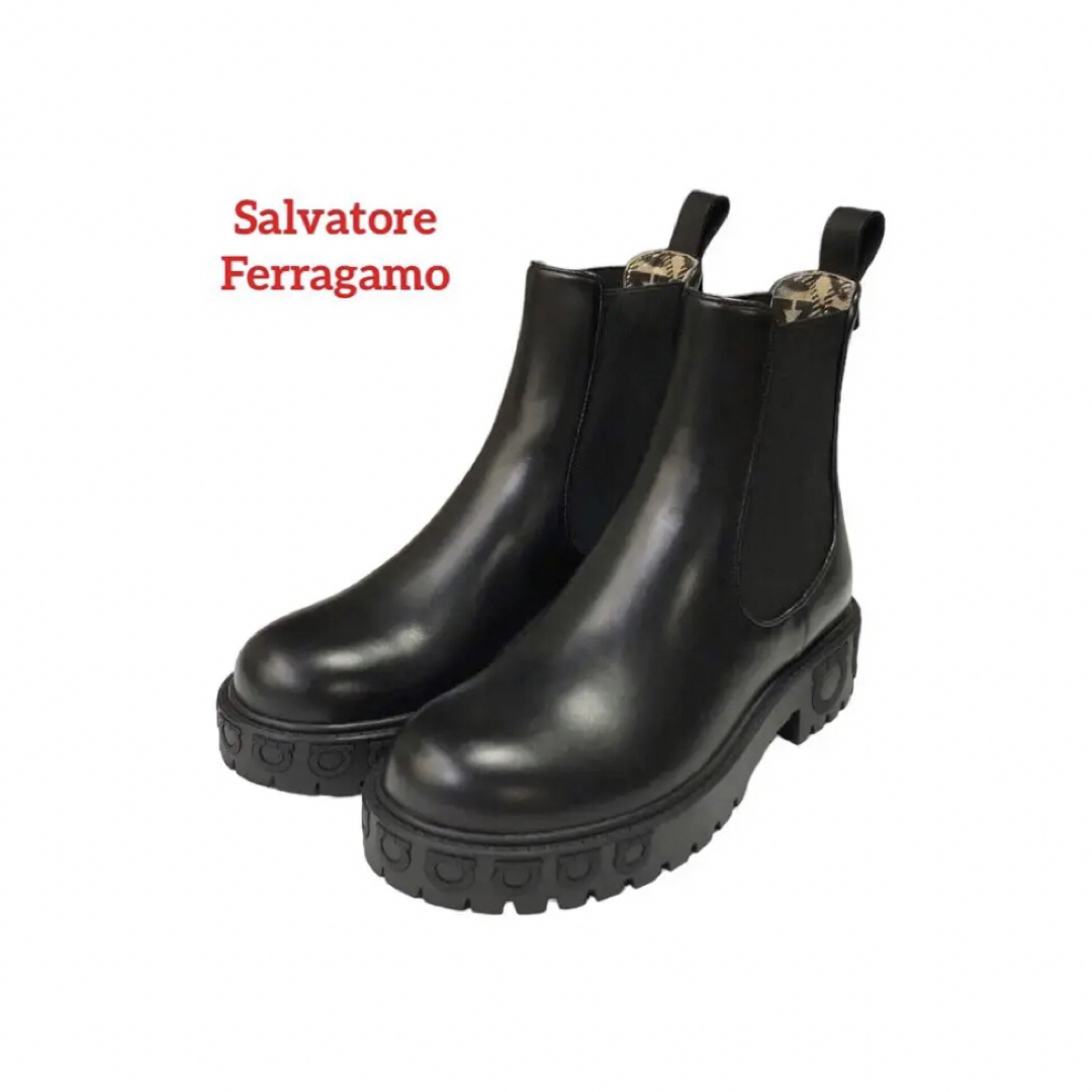 Salvatore Ferragamo ブーツ 5 1/2(23cm位) 黒