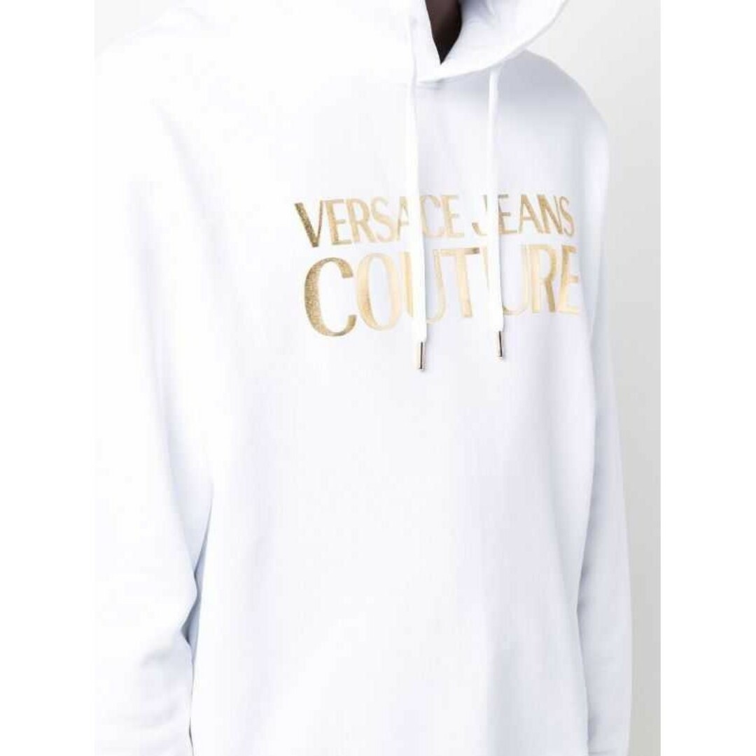 VERSACE JEANS COUTURE パーカー ホワイト Mサイズ メンズのトップス(パーカー)の商品写真