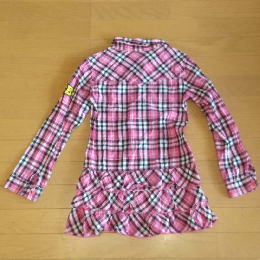 しまむら(シマムラ)のしまむら　2way チュニックワンピース　140cm キッズ/ベビー/マタニティのキッズ服女の子用(90cm~)(Tシャツ/カットソー)の商品写真