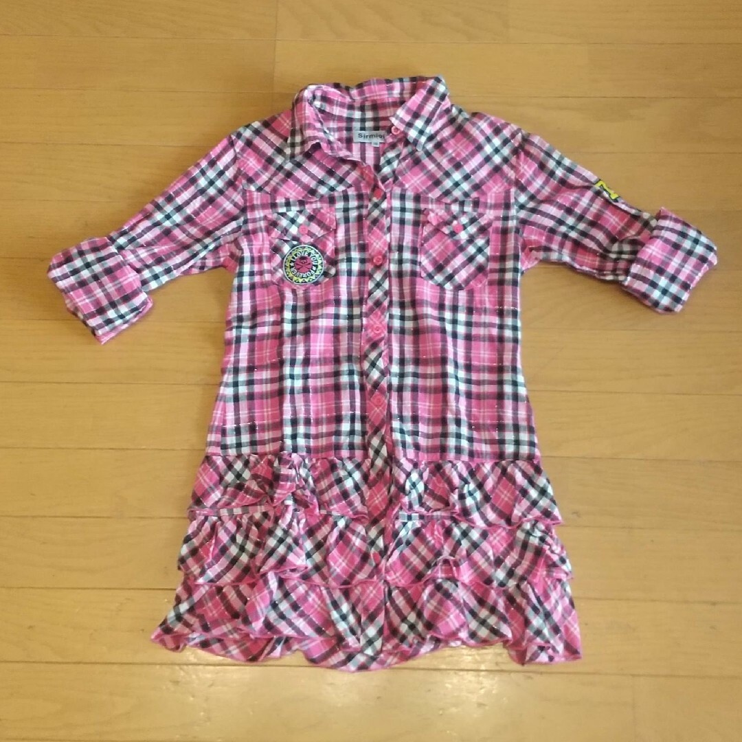 しまむら(シマムラ)のしまむら　2way チュニックワンピース　140cm キッズ/ベビー/マタニティのキッズ服女の子用(90cm~)(Tシャツ/カットソー)の商品写真