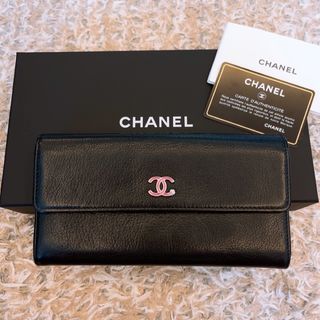 シャネル(CHANEL)の☆お買得☆ CHANEL フラップ　長財布　クローバー　ウォレット　本革(財布)