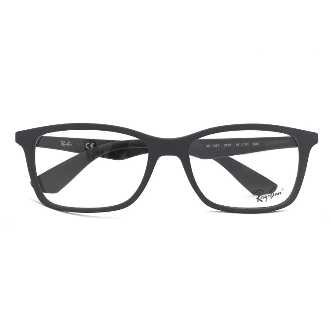 Ray-Ban(レイバン)の【新品】 レイバン 眼鏡 メガネ Ray-Ban rx7047 5196 54mm 黒ぶち フレーム めがね メンズ レディース RX 7047 rb7047 ウェリントン スクエア 型 メンズのファッション小物(サングラス/メガネ)の商品写真