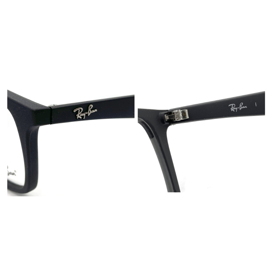 Ray-Ban(レイバン)の【新品】 レイバン 眼鏡 メガネ Ray-Ban rx7047 5196 54mm 黒ぶち フレーム めがね メンズ レディース RX 7047 rb7047 ウェリントン スクエア 型 メンズのファッション小物(サングラス/メガネ)の商品写真