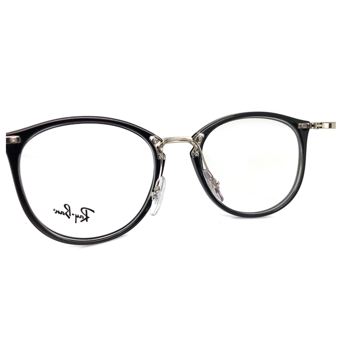 Ray-Ban(レイバン)の【新品】 レイバン 眼鏡 rx7140 5852 51mm メガネ Ray-Ban 丸メガネ RX 7140 rb7140 ボストン 黒縁 黒ぶち メンズのファッション小物(サングラス/メガネ)の商品写真