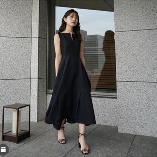 アニュアンス(ánuans)のlaubeblanc  Keyneck Jacquard Dress  Mサイズ(ロングワンピース/マキシワンピース)