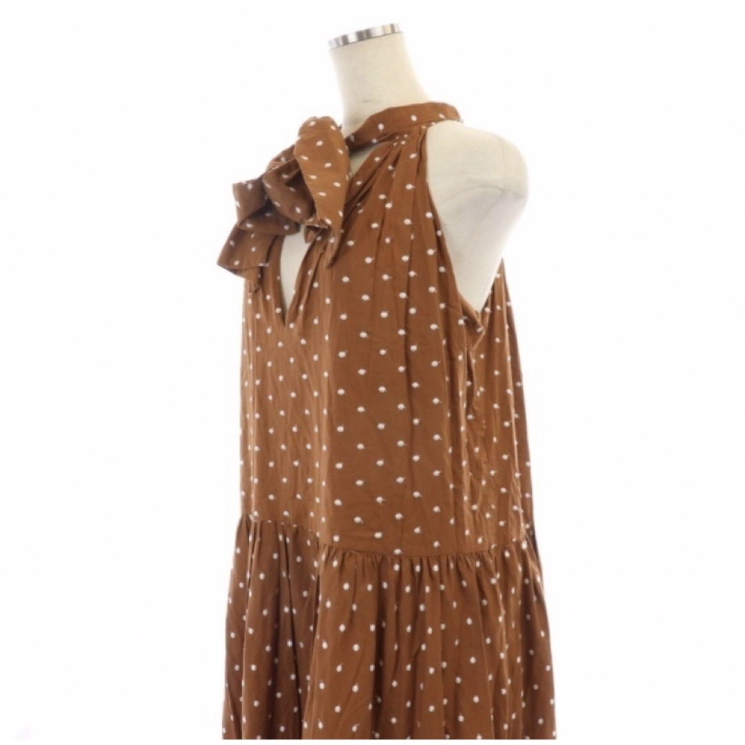 estella.k ポルカドット ティアードワンピース