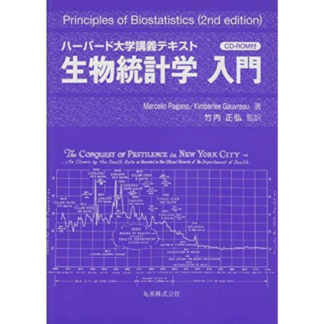 ハーバード大学講義テキスト 生物統計学入門 CD-ROM付 Marcello Pagano、 Kimberlee Gauvreau; 竹内 正弘 エンタメ/ホビーの本(語学/参考書)の商品写真