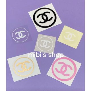 CHANEL シャネル　ステッカー　シール　黒　クリア各500枚1000枚セット