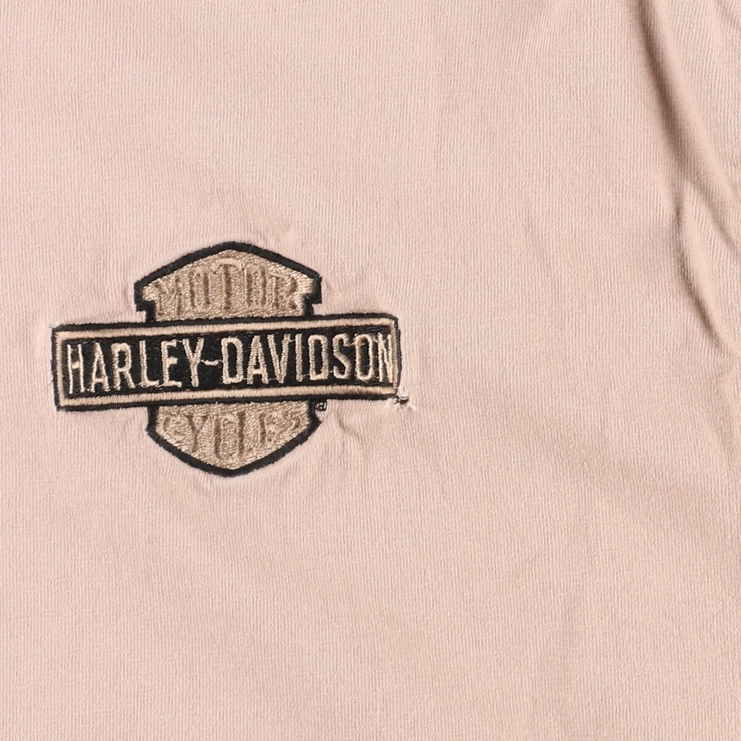 Harley Davidson(ハーレーダビッドソン)の古着 ハーレーダビッドソン Harley-Davidson ヘンリーネック ロングTシャツ ロンT USA製 メンズXL /eaa362950 メンズのトップス(Tシャツ/カットソー(半袖/袖なし))の商品写真