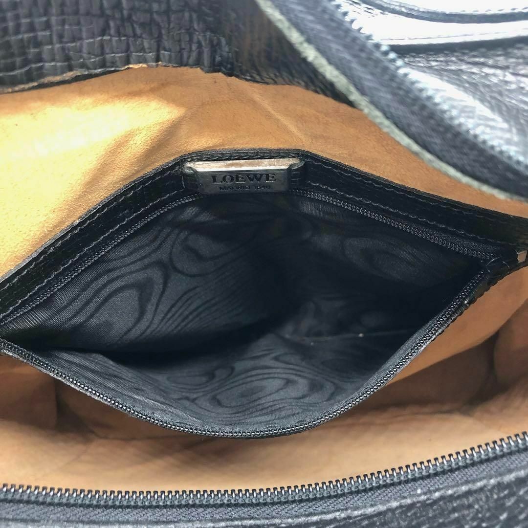 LOEWE - LOEWE ロエベ ショルダーバッグ ブラック レザー 黒の通販 by