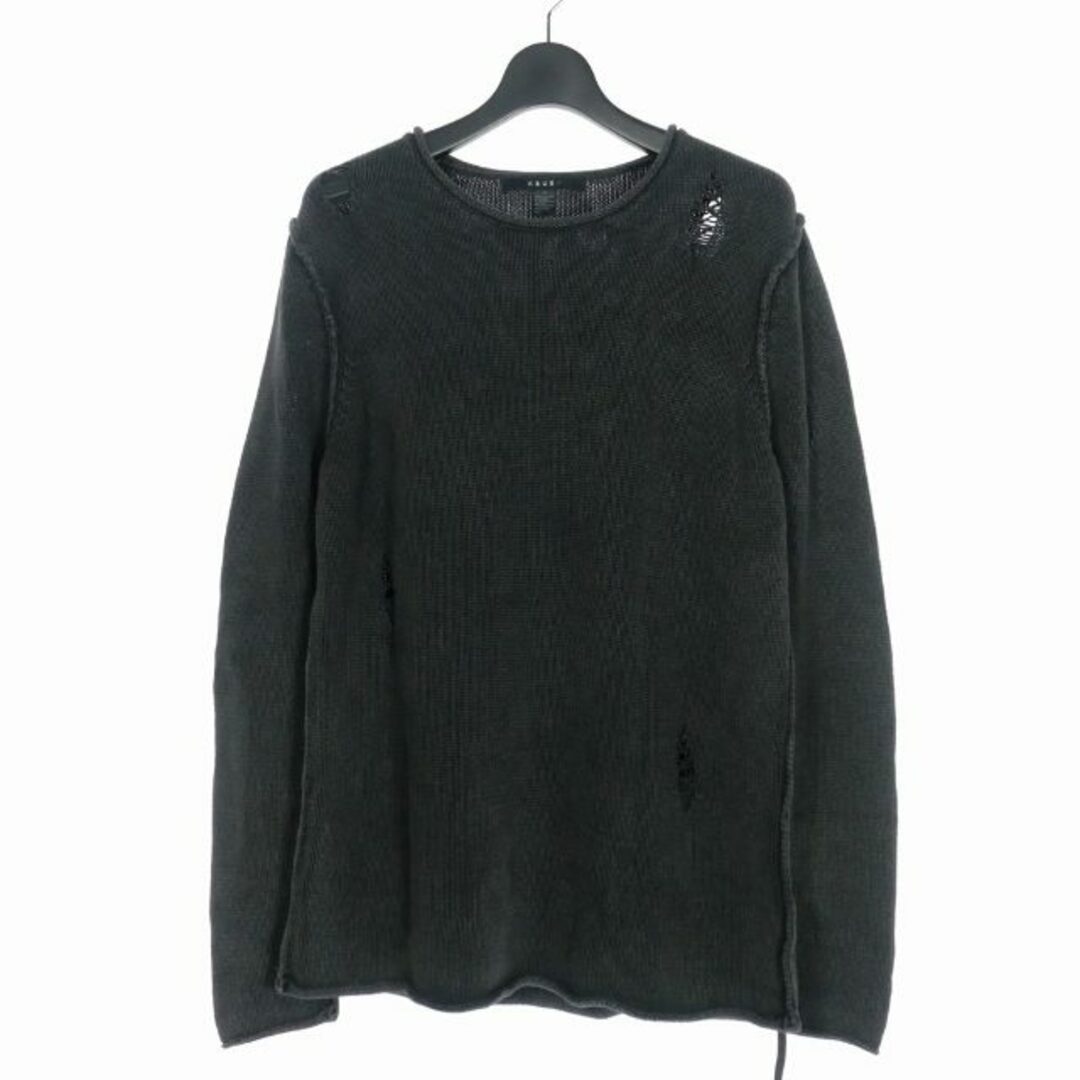 スビ INTAR VAL KNIT ニット セーター ウォッシュ加工 S 黒