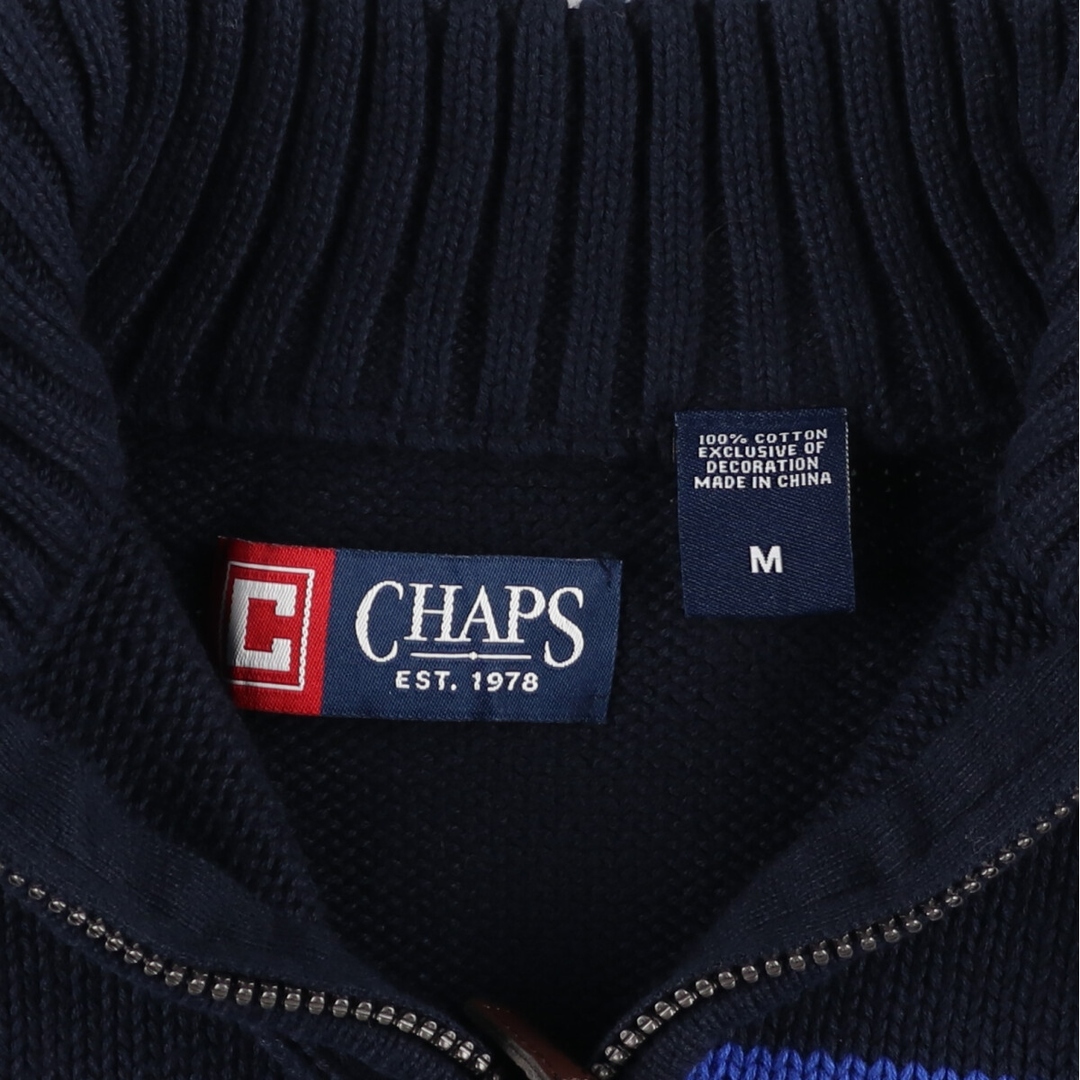 チャップス CHAPS コットンニットハーフジップセーター メンズL /eaa364496